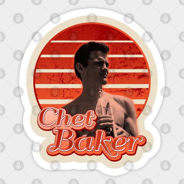 Chet Baker Sticker by Nana On Here